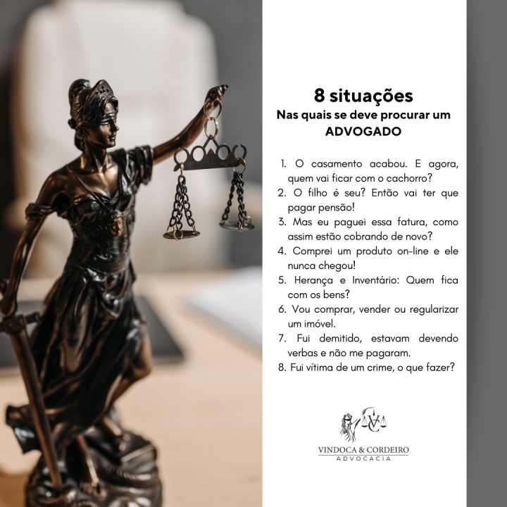 8 situações nas quais se deve procurar um advogado - Vindoca & Cordeiro Advocacia